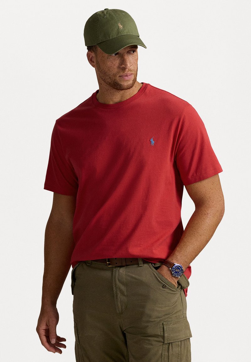 Polo Ralph Lauren Big & Tall JERSEY CREWNECK T-SHIRT - T-shirt - bas - post red