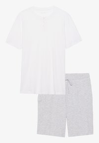 Unselected, white/grey melange