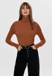 ONLY ONLVENICE ROLLNECK - Striktrøje - ginger bread