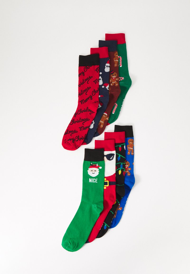 Only & Sons ONSXMAS CALENDER 8 PACK - Ponožky - black/jellybean/dressblues