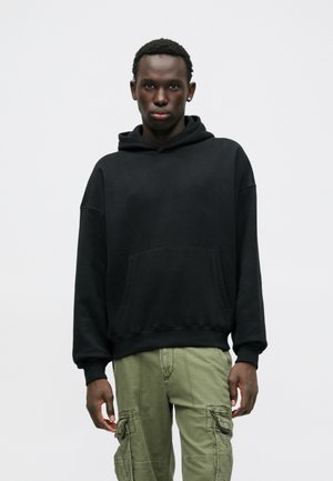 BAGGY CINCH WEBEX - Sweat à capuche - black