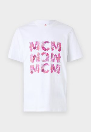 MCM CORAL  - Print T-shirt - white