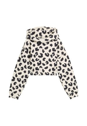 Luvtröja - ecru leopard design
