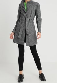 ONLY Abrigo corto - mottled dark grey