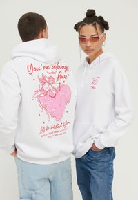 YOURTURN by Zalando - UNISEX - Hoodie - white Thumbnail Image 1