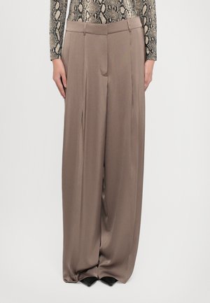 WIDE LEG PANT - Broek - chestnut
