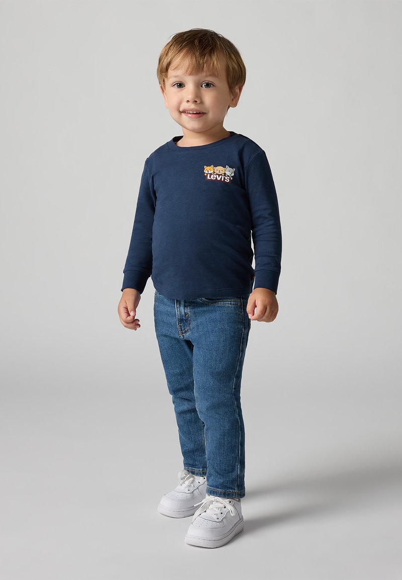 Levi's® CRITTER HIKING ICONS TEE - Maglietta a manica lunga - dress blues