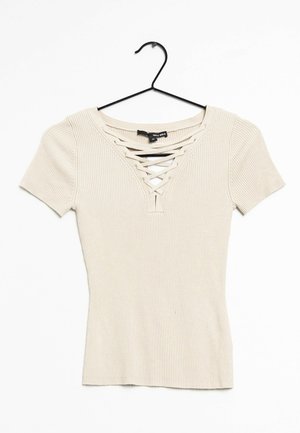 T-shirt con stampa - beige