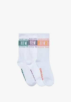 Chiemsee, SOCKEN MIT KONTRASTBRANDING UNISEX 3 PACK - Sports socks - white