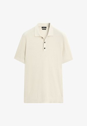 Massimo Dutti, 100% COTTON BUTTON-COLLAR POLO SHIRT - Poloshirts - beige