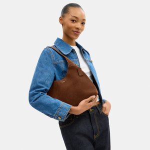 COACH BROOKLYN SHOULDER - Håndtasker - warm brown