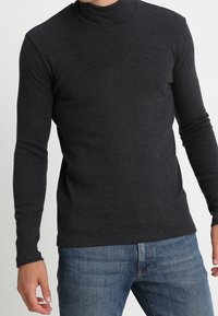 Samsøe Samsøe Langarmshirt - mottled dark grey