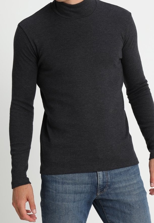 Samsøe Samsøe Langarmshirt - mottled dark grey
