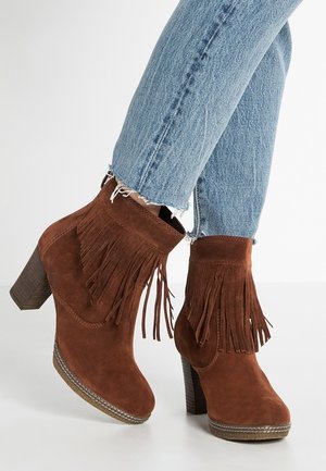 Bottines à plateau - brown