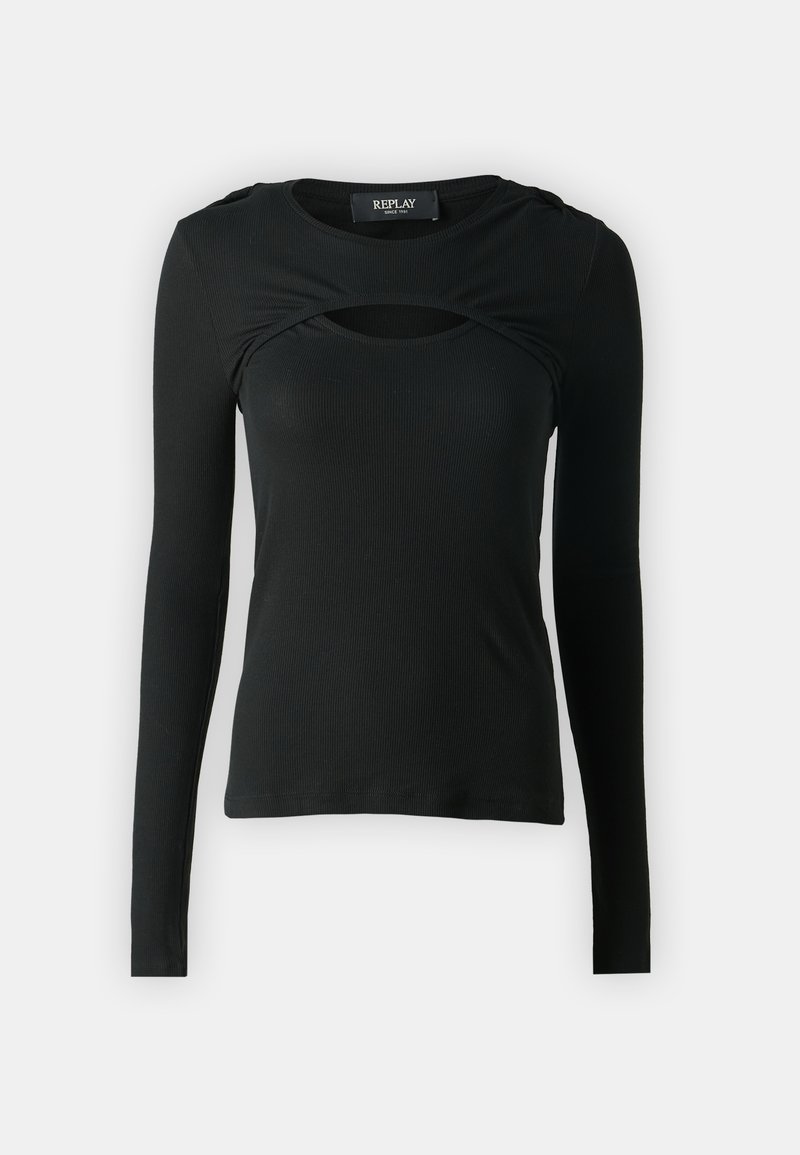Replay Longsleeve zwart Replay Longsleeve zwart
