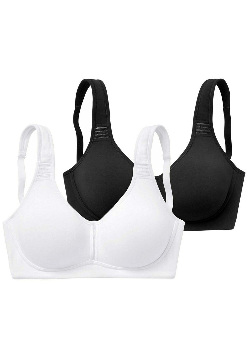 LASCANA - 2 PACK - T-paitaliivit - schwarz  weiß, Suurenna