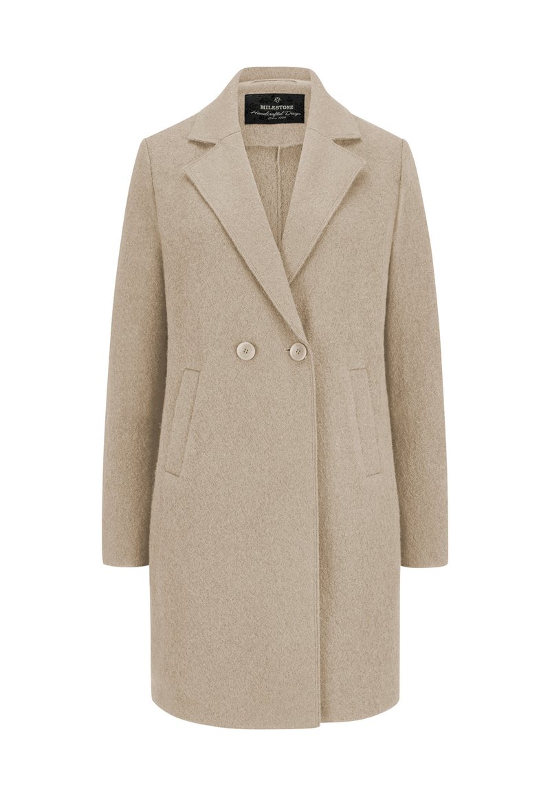 Milestone Classic coat - hell beige/beige - Zalando