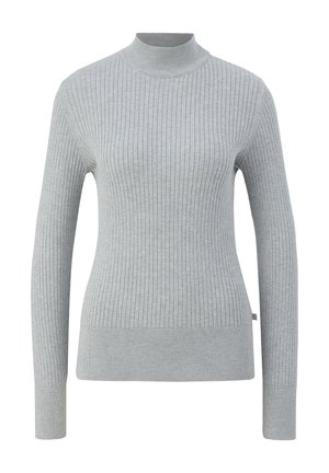 QS Strickpullover - grau meliert