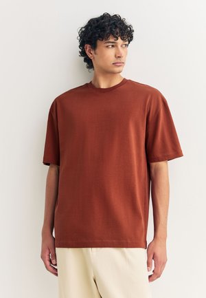 HEAVYWEIGHT 3 PACK - T-Shirt basic - olive green  ice grey orange rust