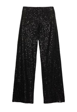 SEQUIN - Kalhoty - black