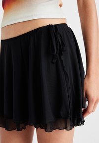 Noisy May NMVIA LAYERED TIE MINI SKIRT - Μίνι φούστα - black