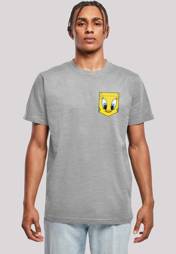 LOONEY TUNES TWEETY PIE FACE FAUX POCKET - T-Shirt print