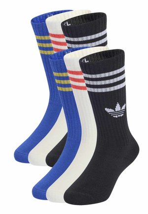 adidas Originals 3S CREW S 6P K UNISEX - Strømper - bold blue/cloud white/black