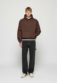 Burocs BASIC - Mikina s kapucňou - chocolate brown