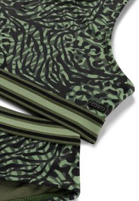 Shiwi CHARLIE RACERBACK SET - Bikini - forest green mixed animal