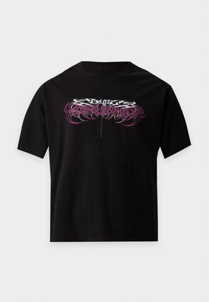 FAVELA, WORLDWIDE TRIBAL - Trükipildiga T-särk - black