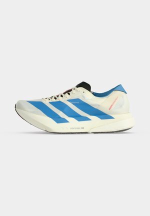 adidas Performance, ADIZERO ADIOS PRO 4 M - Road running shoes - off white   light blue   bright red