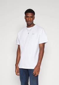 Denim Project CITY TEE - Marškinėliai su spaudiniu - optic white