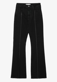 Platėjantys džinsai - black denim