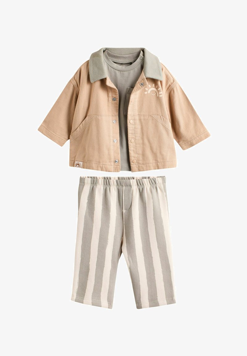 Next REGULAR FIT - SET 3 PIECE - Pantalones - neutral stripe