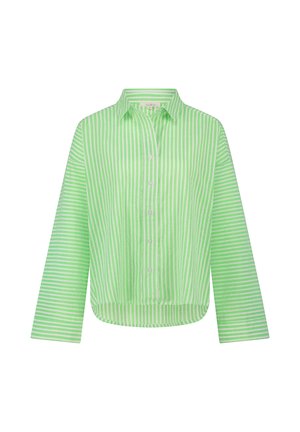 DIONNE - Button-down blouse - crazy green stripe