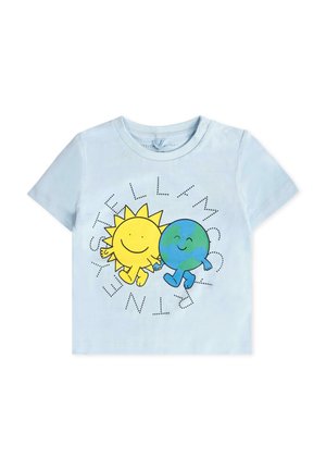 Stella McCartney Kids A MANICA CORTA - T-shirt con stampa - light blue