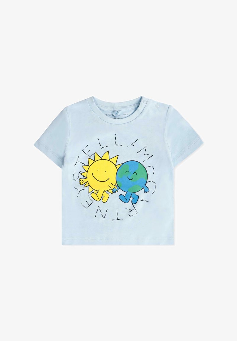 Stella McCartney Kids A MANICA CORTA - T-shirt con stampa - light blue