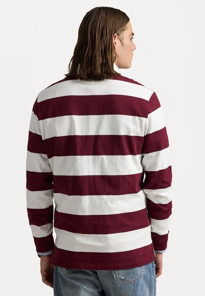 Polo Ralph Lauren THE ICONIC RUGBY SHIRT - Polo shirt - classic wine/trophy cream