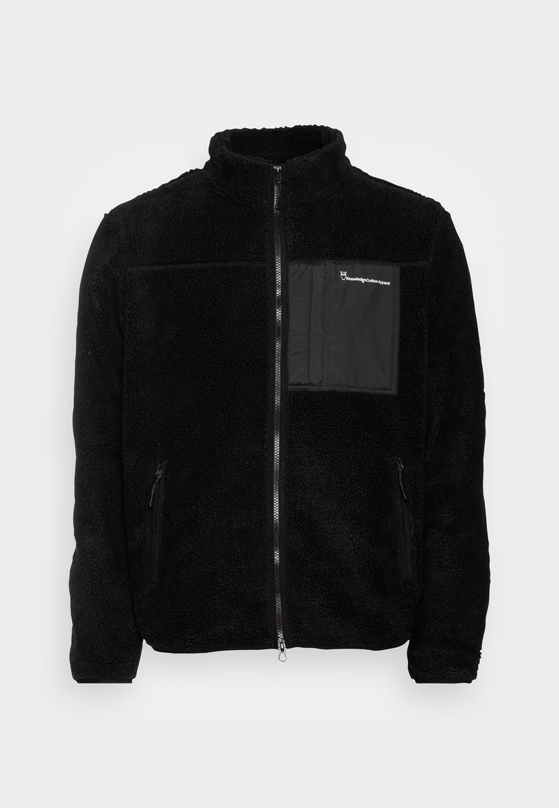 KnowledgeCotton Apparel ZIP SWEAT VEGAN Fleece jacket black