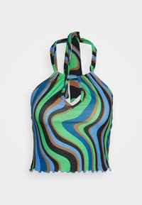 Neon & Nylon NEOLUCYWAVE HALTERNECK - Μπλουζάκι με στάμπα - black