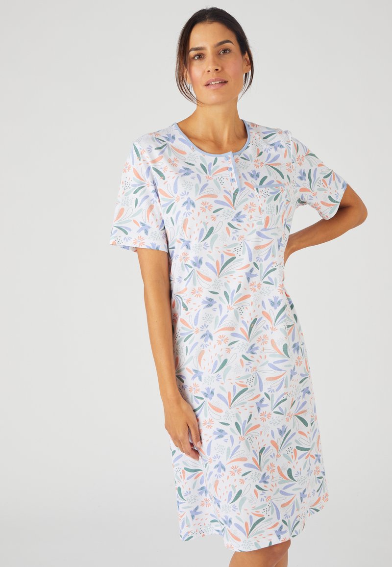 Damart Chemise de nuit / Nuisette - bleu graphique