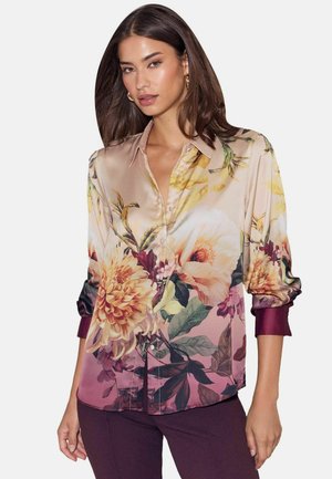 Lipsy, REGULAR FIT - SATIN SHIRT  . - Skjortebluser - cream floral printed
