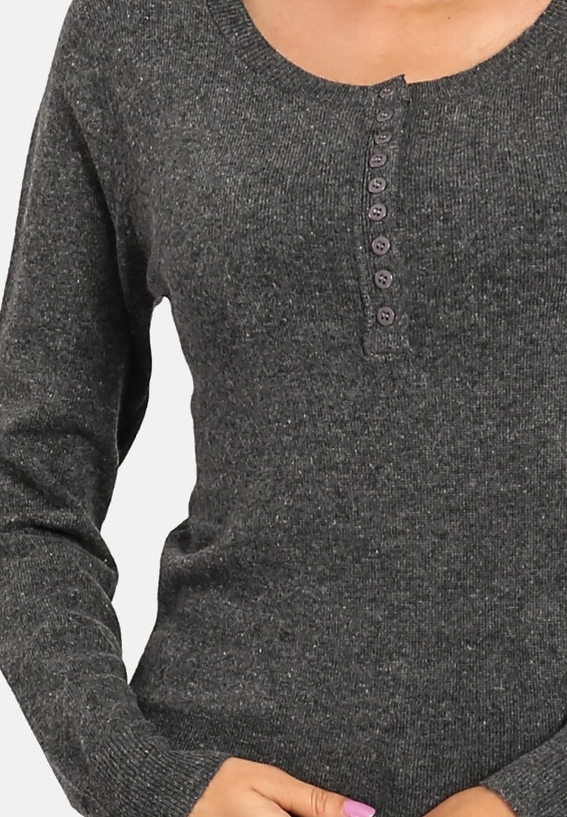 Damen Strickjacken | William De Faye OVERSIZED Strickpullover grey/grau - GW85928 Damen Strickjacken | William De Faye OVERSIZED Strickpullover grey/grau - GW85928