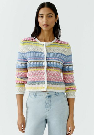Oui Cardigan - pink blue