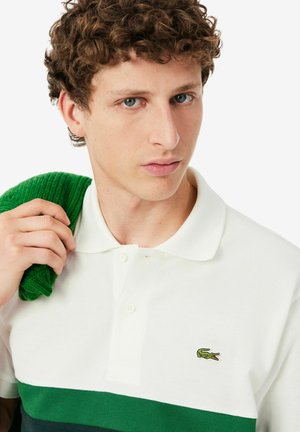 Lacoste, LACOSTE - - Polo - blanc vert-lp