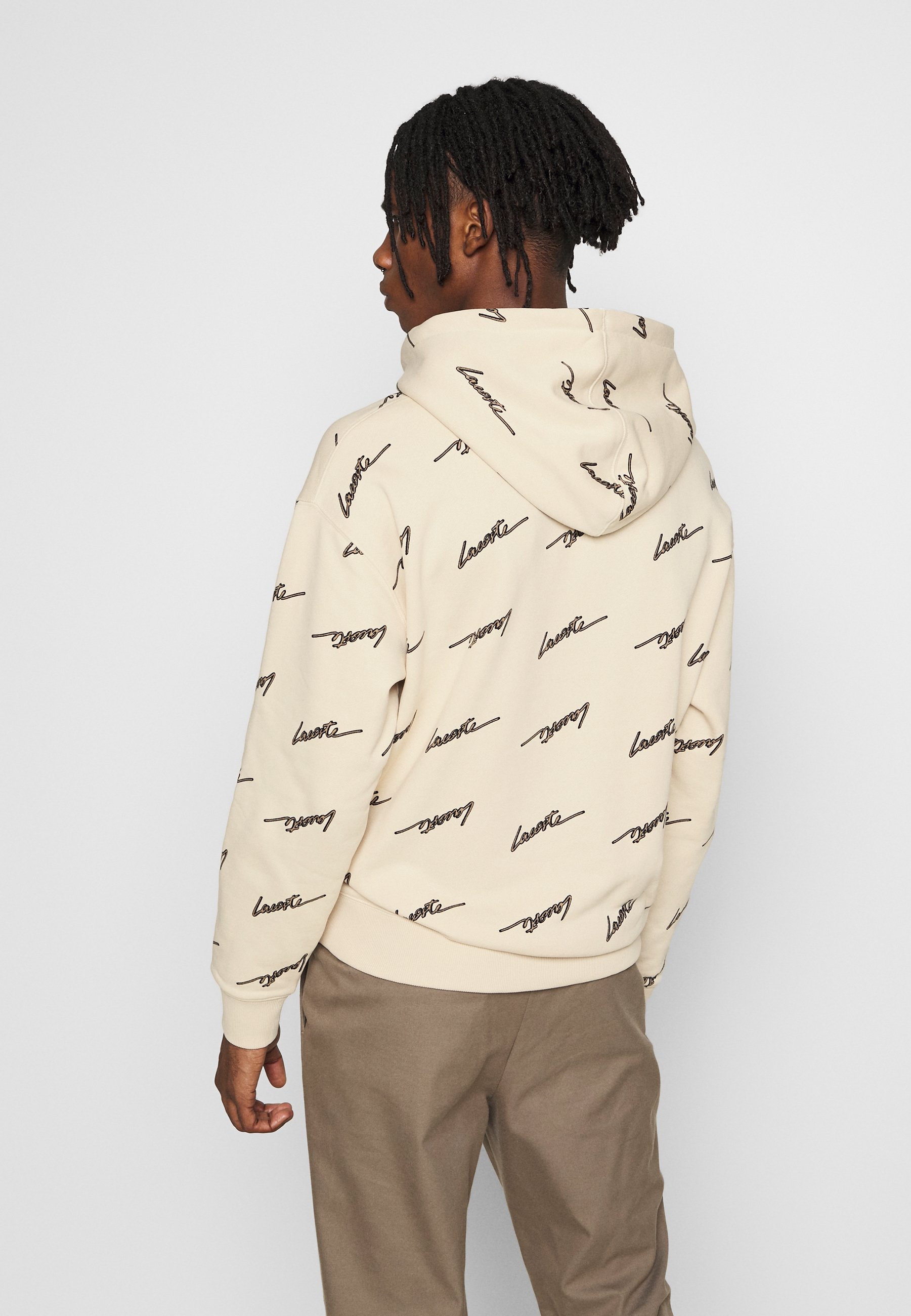 Lacoste Beige Lacoste Live Sweat Lacoste Live Rose Embroidered