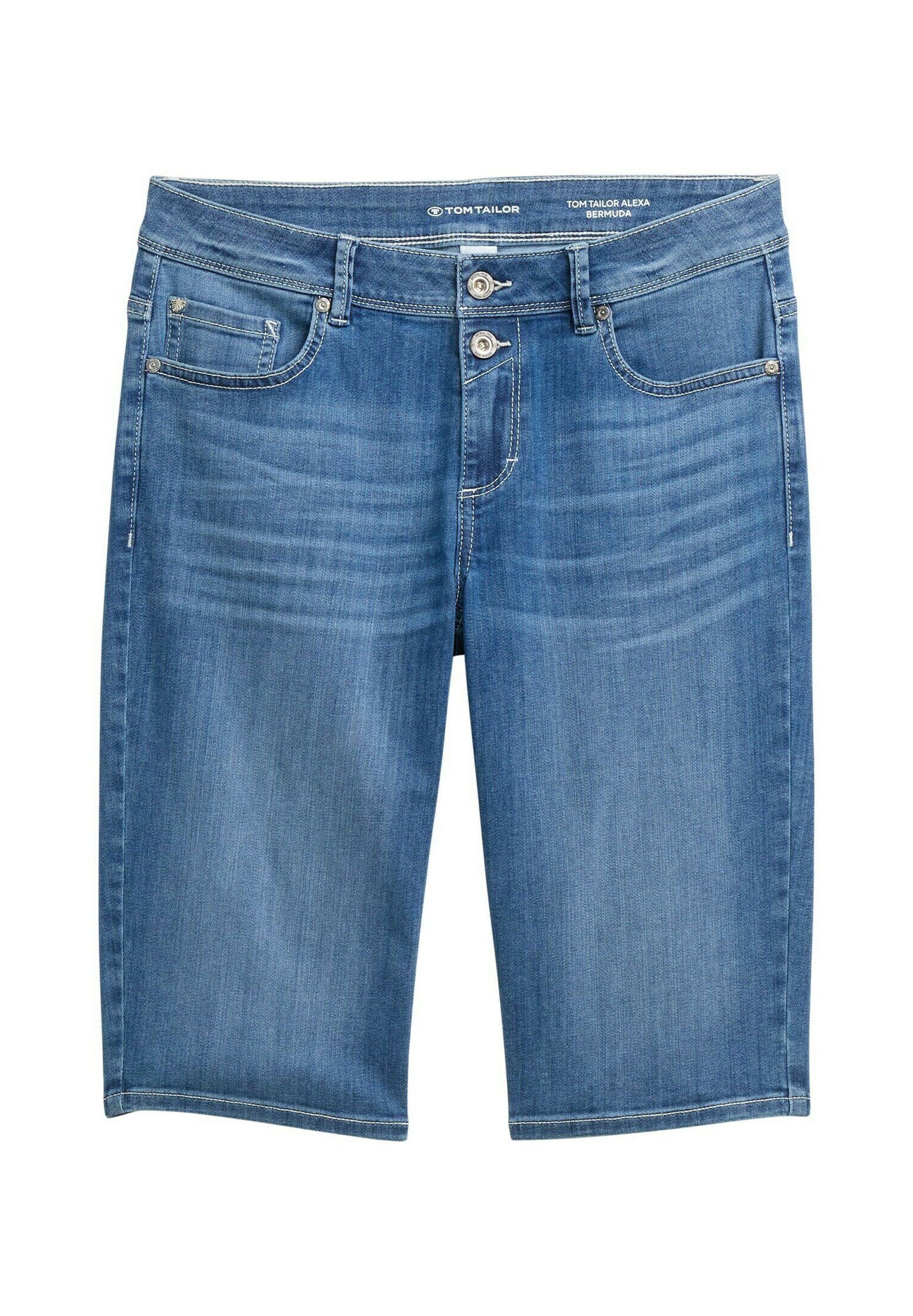 【2plan】Tailor washed Bermuda denim pants Tailor washed Bermuda denim pants - 2PLAN | 60% - Asian