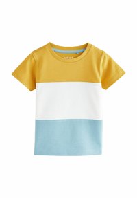 Next - SHORT SLEEVE COLOURBLOCK REGULAR FIT - Potiskana majica - blue yellow Miniaturna slika 1