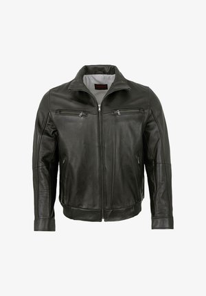 Mark Maddox Lederjacke - schwarz