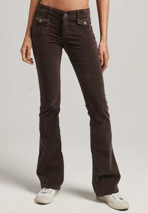 LOW RISE - Vaqueros bootcut - bison black